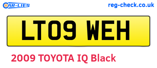 LT09WEH are the vehicle registration plates.