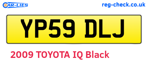 YP59DLJ are the vehicle registration plates.