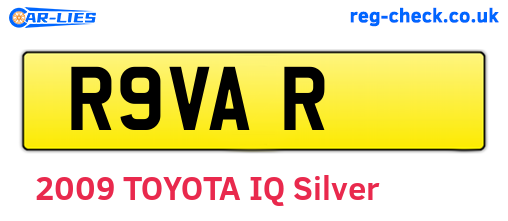 R9VAR are the vehicle registration plates.