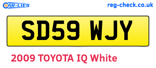 SD59WJY are the vehicle registration plates.