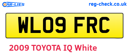 WL09FRC are the vehicle registration plates.