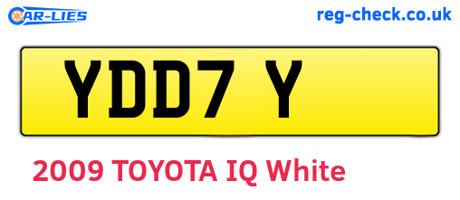YDD7Y are the vehicle registration plates.