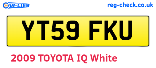 YT59FKU are the vehicle registration plates.