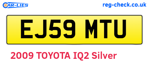 EJ59MTU are the vehicle registration plates.