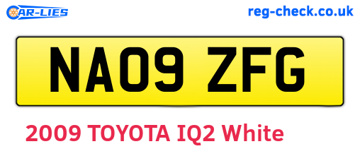NA09ZFG are the vehicle registration plates.
