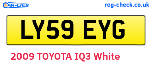 LY59EYG are the vehicle registration plates.