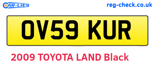 OV59KUR are the vehicle registration plates.