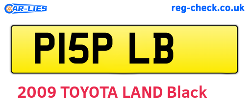 P15PLB are the vehicle registration plates.