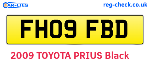 FH09FBD are the vehicle registration plates.