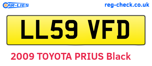 LL59VFD are the vehicle registration plates.
