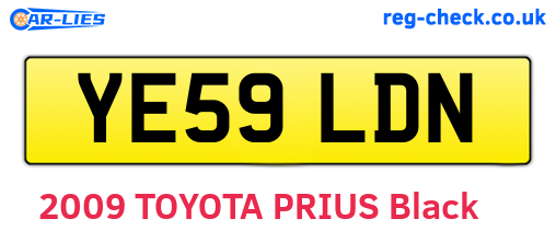 YE59LDN are the vehicle registration plates.