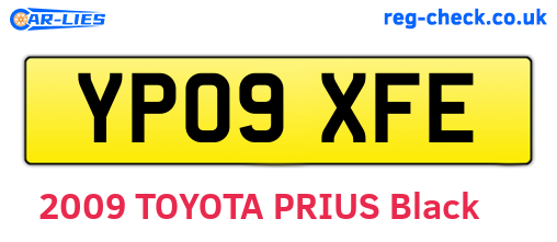 YP09XFE are the vehicle registration plates.