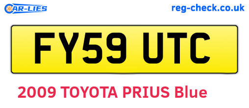 FY59UTC are the vehicle registration plates.