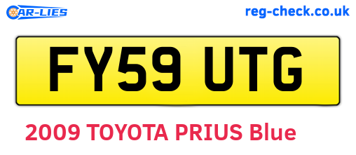 FY59UTG are the vehicle registration plates.