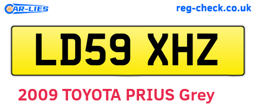 LD59XHZ are the vehicle registration plates.