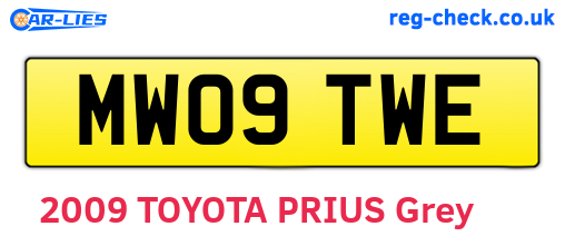 MW09TWE are the vehicle registration plates.