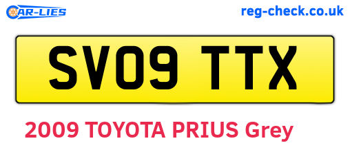SV09TTX are the vehicle registration plates.
