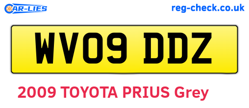 WV09DDZ are the vehicle registration plates.