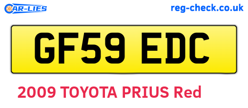 GF59EDC are the vehicle registration plates.