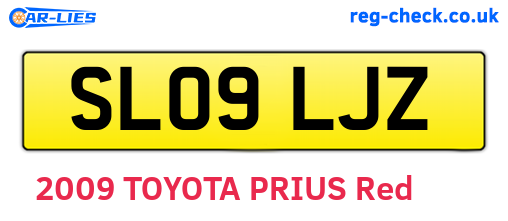 SL09LJZ are the vehicle registration plates.