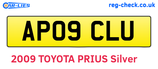 AP09CLU are the vehicle registration plates.