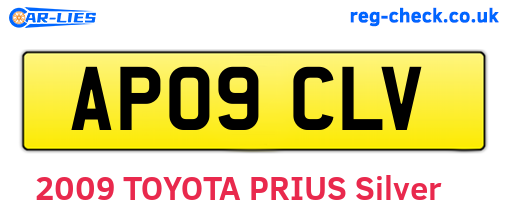 AP09CLV are the vehicle registration plates.
