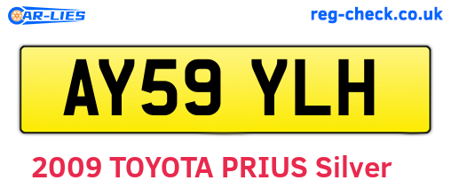 AY59YLH are the vehicle registration plates.