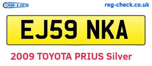 EJ59NKA are the vehicle registration plates.