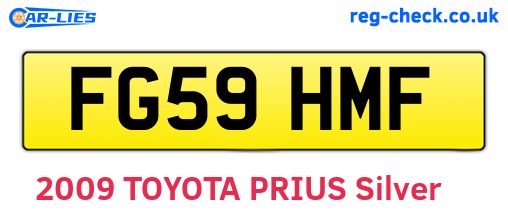 FG59HMF are the vehicle registration plates.
