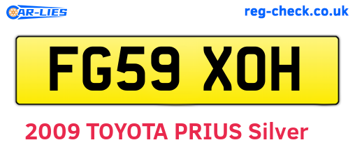 FG59XOH are the vehicle registration plates.