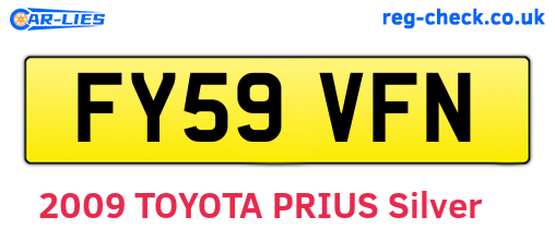 FY59VFN are the vehicle registration plates.