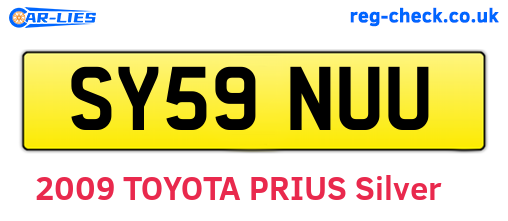 SY59NUU are the vehicle registration plates.