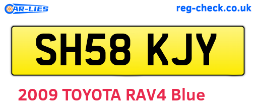 SH58KJY are the vehicle registration plates.
