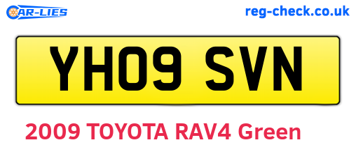 YH09SVN are the vehicle registration plates.