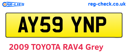 AY59YNP are the vehicle registration plates.