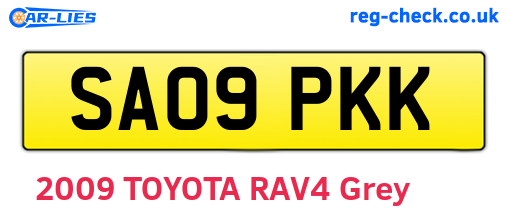 SA09PKK are the vehicle registration plates.