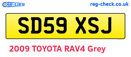 SD59XSJ are the vehicle registration plates.