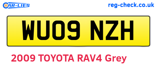 WU09NZH are the vehicle registration plates.