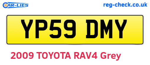 YP59DMY are the vehicle registration plates.