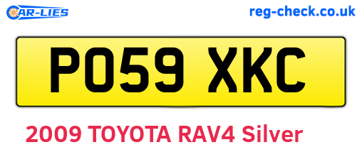 PO59XKC are the vehicle registration plates.