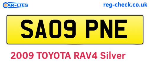 SA09PNE are the vehicle registration plates.