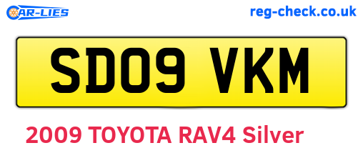 SD09VKM are the vehicle registration plates.