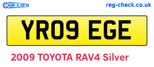 YR09EGE are the vehicle registration plates.