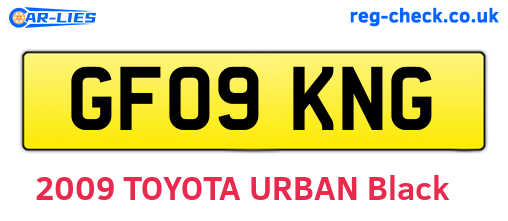 GF09KNG are the vehicle registration plates.