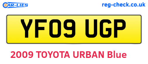 YF09UGP are the vehicle registration plates.