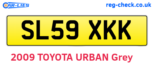 SL59XKK are the vehicle registration plates.