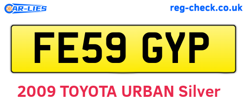 FE59GYP are the vehicle registration plates.