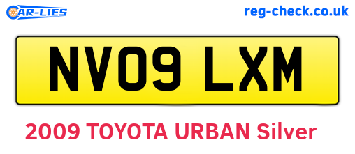 NV09LXM are the vehicle registration plates.