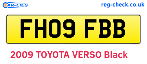 FH09FBB are the vehicle registration plates.