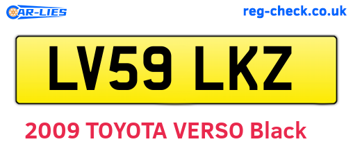LV59LKZ are the vehicle registration plates.